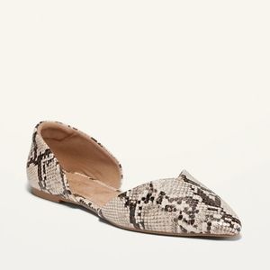 Faux-Snakeskin

D'Orsay
Flats